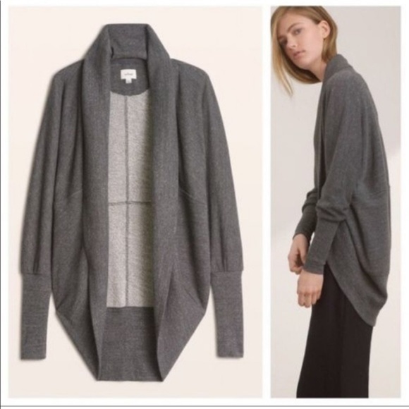 Aritzia Wilfred Diderot Coccoon Sweater in grey - Picture 2 of 12